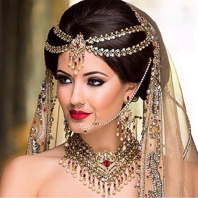indian makeup and jewlery